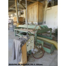 Machine grooving 200 x 100 cms