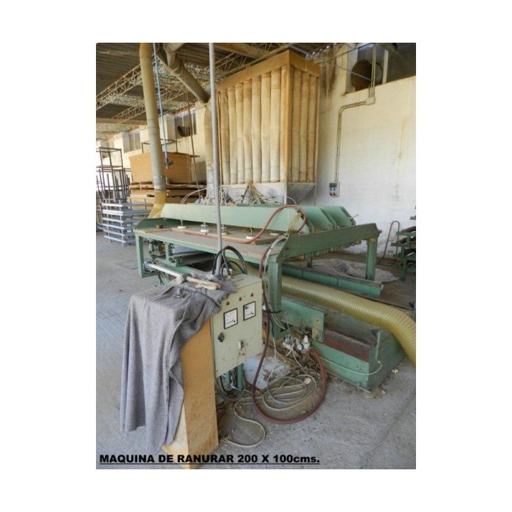 Machine grooving 200 x 100 cms