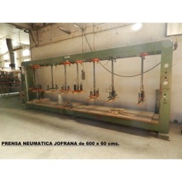 Press JOFRANA of 600 x 60 CMS NEUMATICA