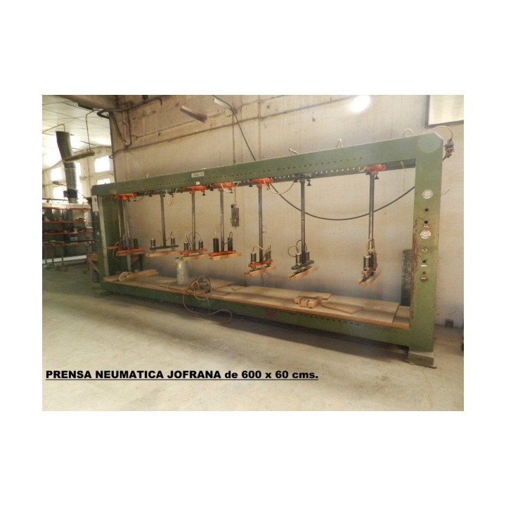 Press JOFRANA of 600 x 60 CMS NEUMATICA