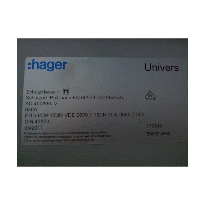 Cuadro eléctrico Hager
