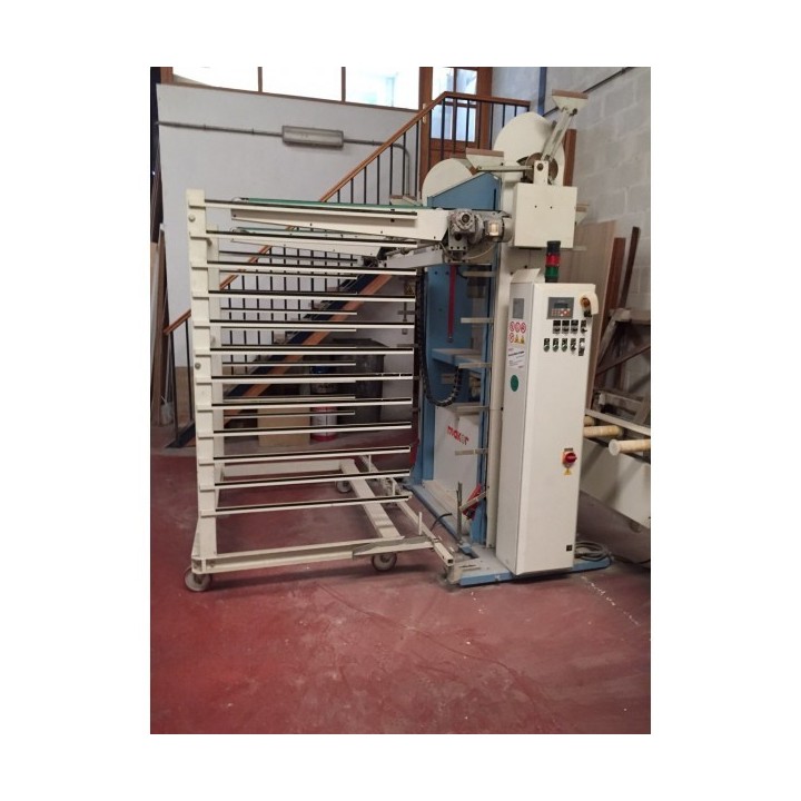 Barnizadora lineal IRIDE + Cargador de 2 brazos