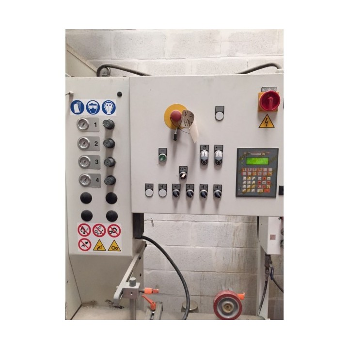 Barnizadora lineal IRIDE + Cargador de 2 brazos