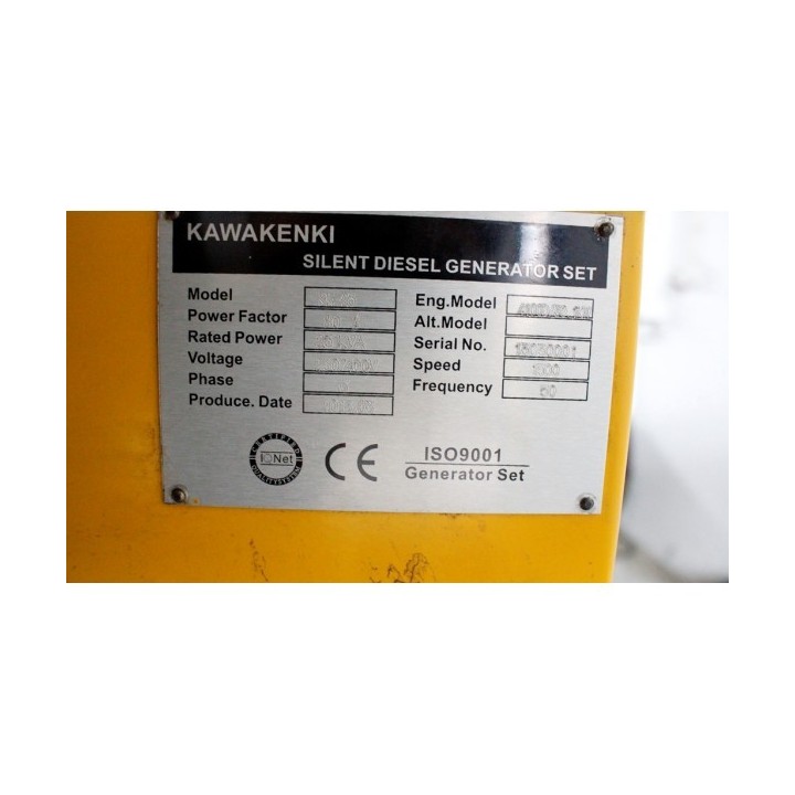 Generator Kawakenki 25KVA