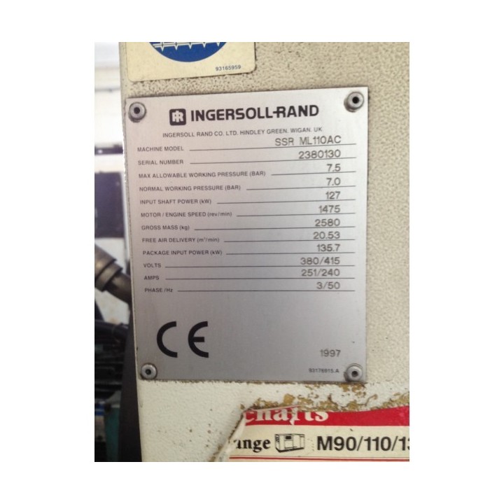 Screw Compressor INGERSOLL-RAND 