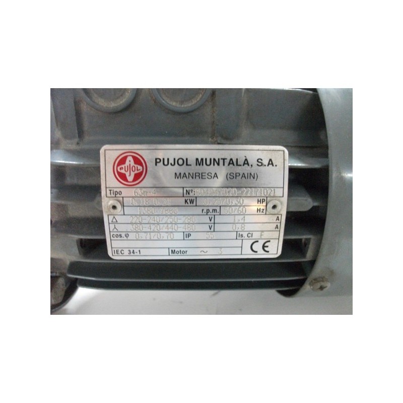 Motor reductor con freno eléctrico Puyol Muntalá