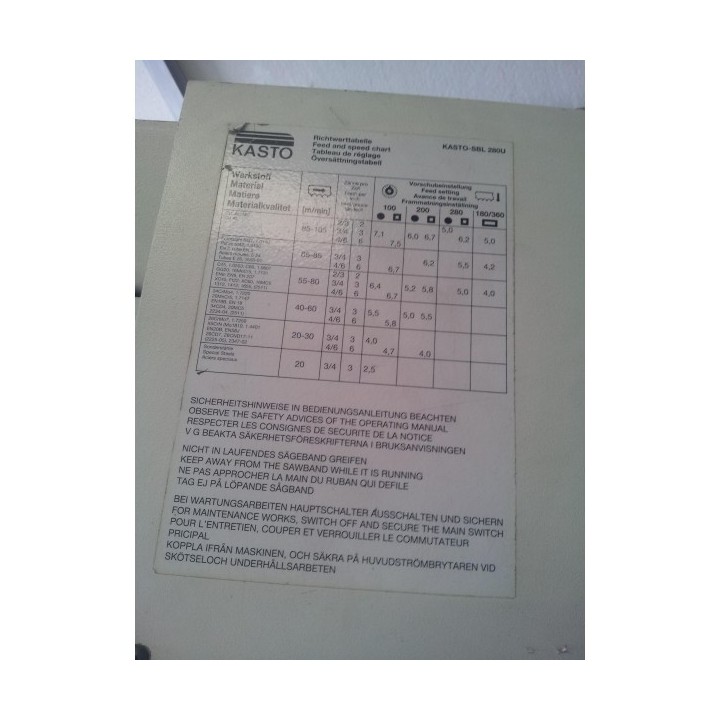 Sierra de Cinta Kasto 280