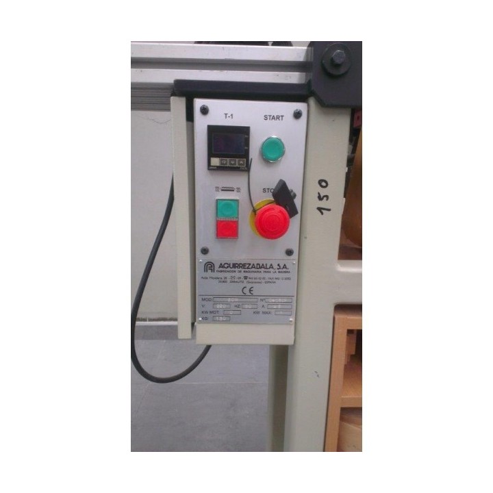 Máquina estampadora en caliente de testas de molduras marca BIKAIN Mod. ECR 2