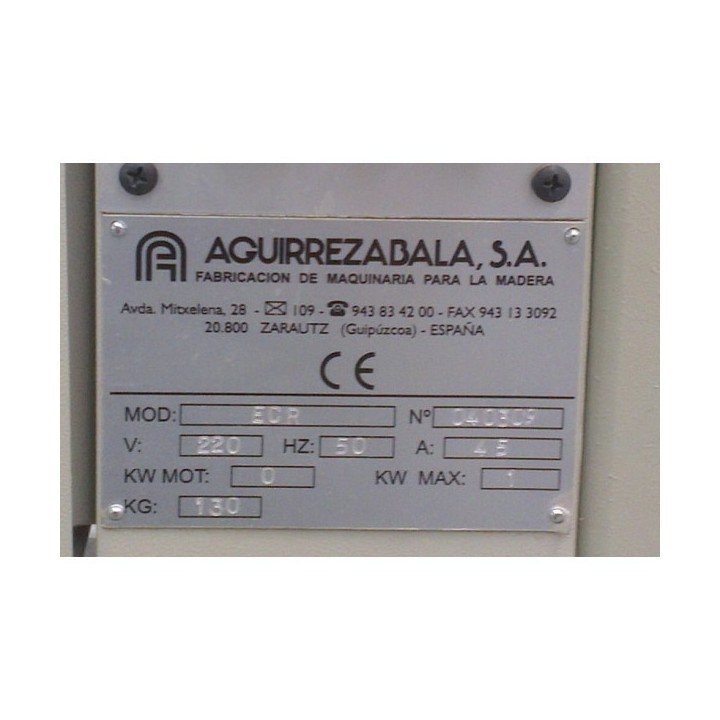 Máquina estampadora en caliente de testas de molduras marca BIKAIN Mod. ECR 2