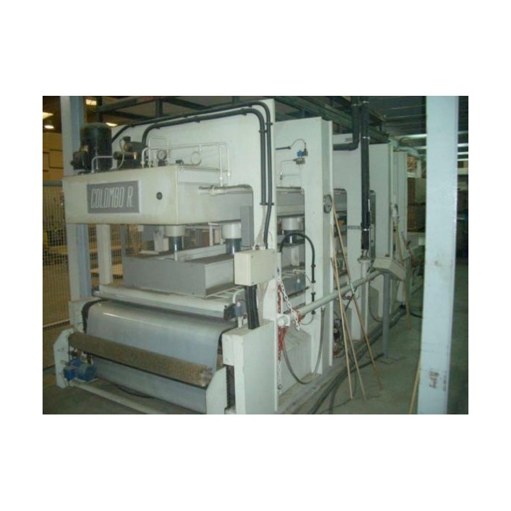 LINEA DE PRENSADO HPL para parquet marca COLOMBO