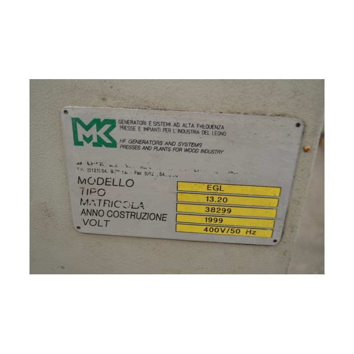 Prensa Alta Frecuencia Continua	MK IMPIANTI EGL 13.20