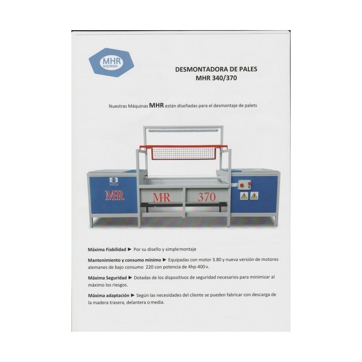 MHR370 Maquina desmontadora de palets