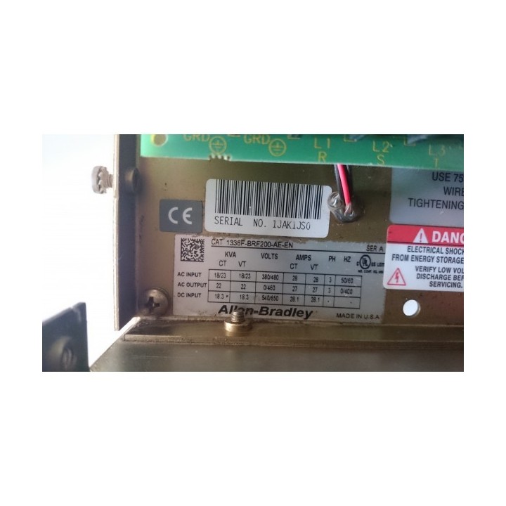 ALLEN BRADLEY AC DRIVE 1336F-BRF200-AN-EN 