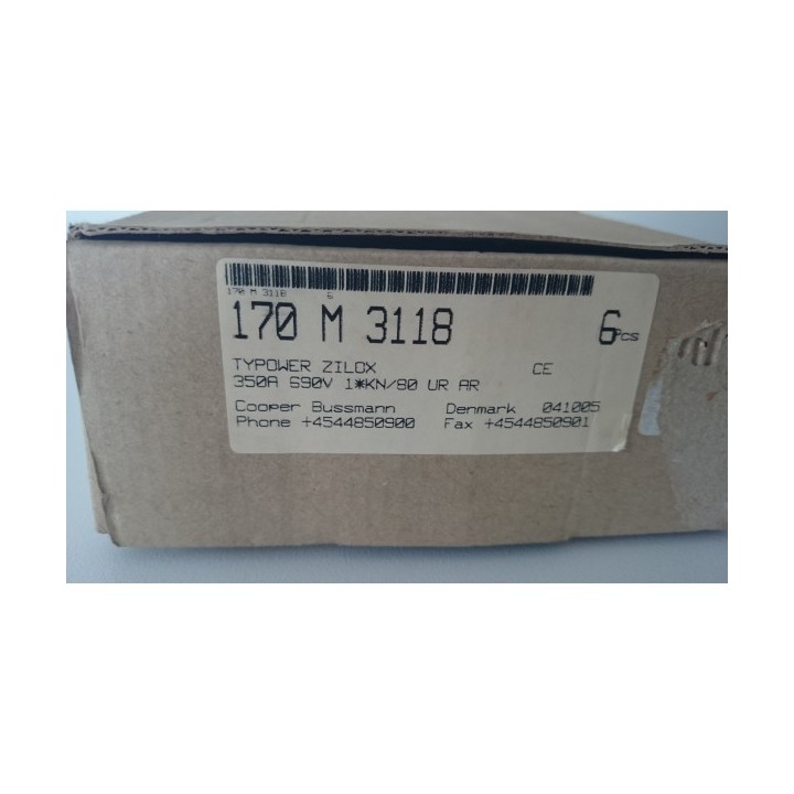 LOT OF 6 Cooper Bussman 170M3118