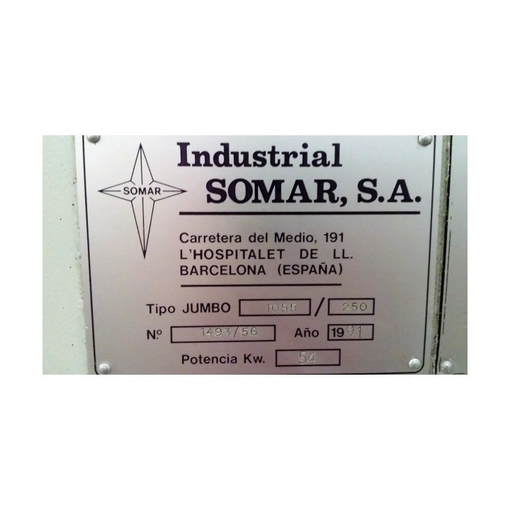 INYECTORA DE PLASTICO SOMAR 250