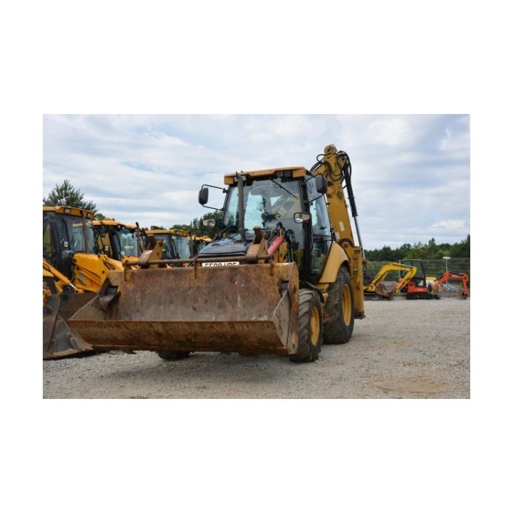 retro excavadora Caterpillar 432E 2008