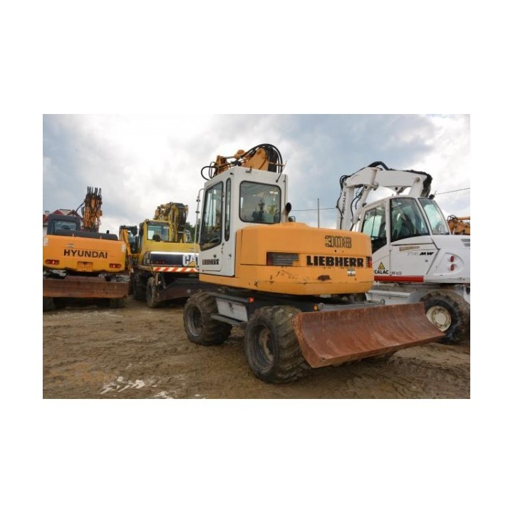 excavadora de ruedas Liebherr A308 2002