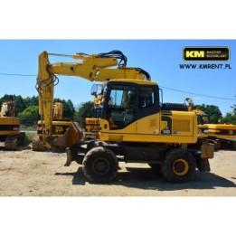 excavadora de ruedas Komatsu PW140 2008