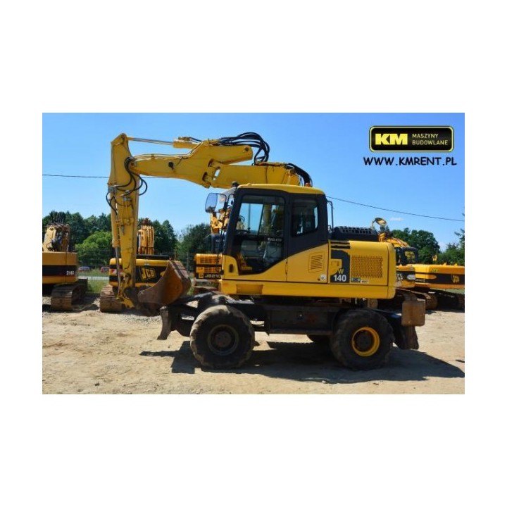 excavadora de ruedas Komatsu PW140 2008
