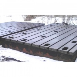 Bed plate cast iron 2750 x 5000 mm - Metal machinery accessories