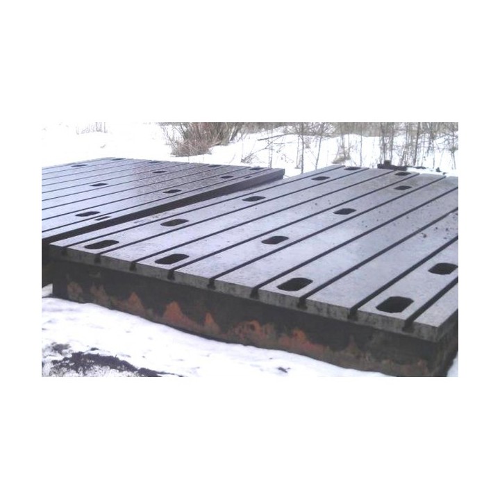 Bed plate cast iron 2750 x 5000 mm