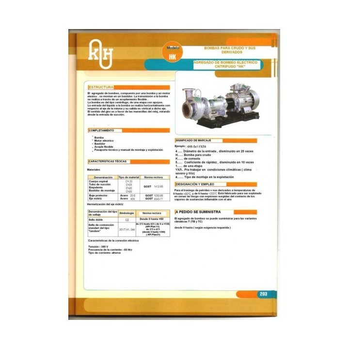 bombas para trasiego de crudo y sus derivados Condición NUEVA