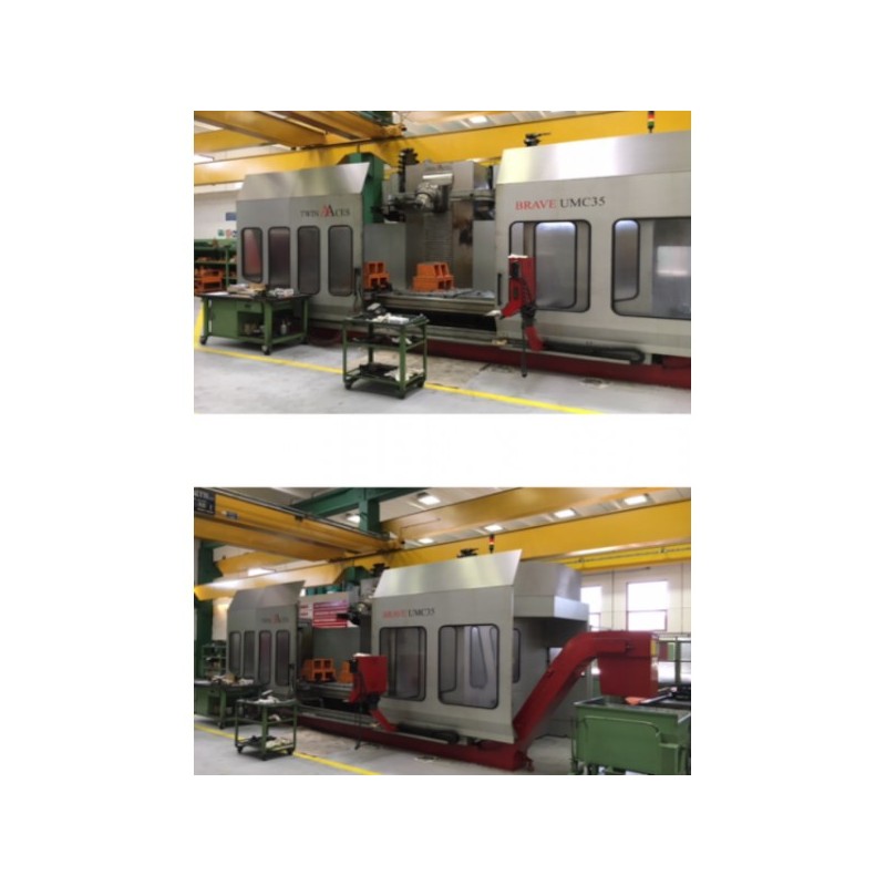 Fresatrice Twin Aces 3500 con tavola in continuo
