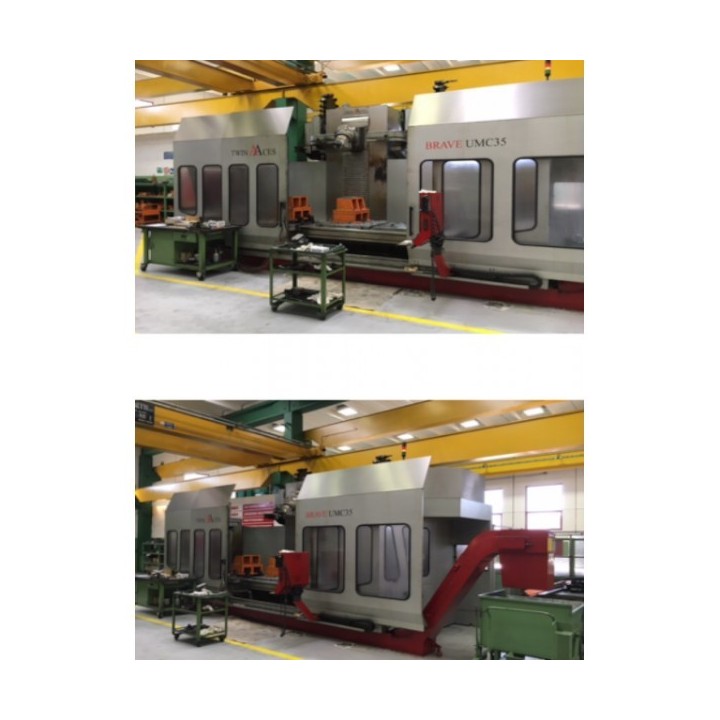 Fresatrice Twin Aces 3500 con tavola in continuo