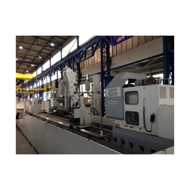 Tornio Safop 2000 x14000 con rettifica, fresa e asse y….