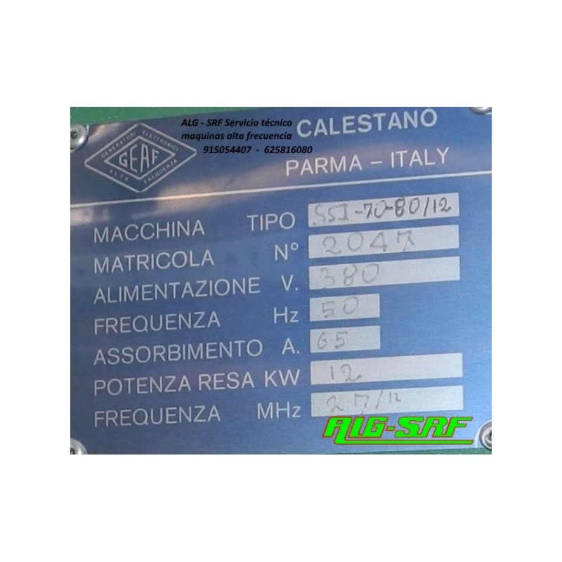 Maquina de soldar alta frecuencia 12-15Kw blister