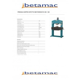 Prensa hidraulica DE 100 T nueva