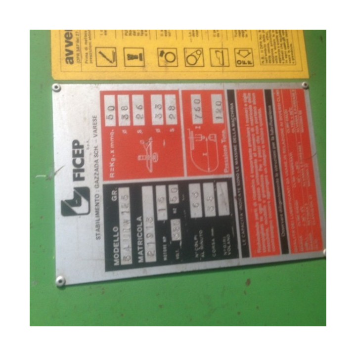 Punzonatrice FICEP mod. 125