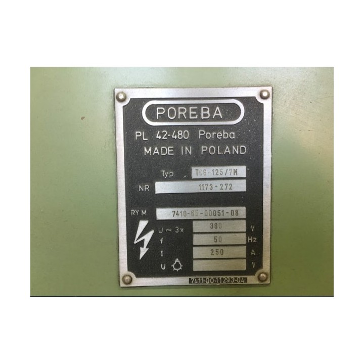 lathe Poręba 1250x7000mm