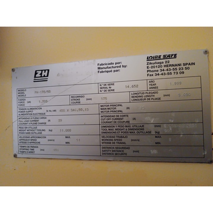 LOIRE-SAFE MODELO PH-170-50 