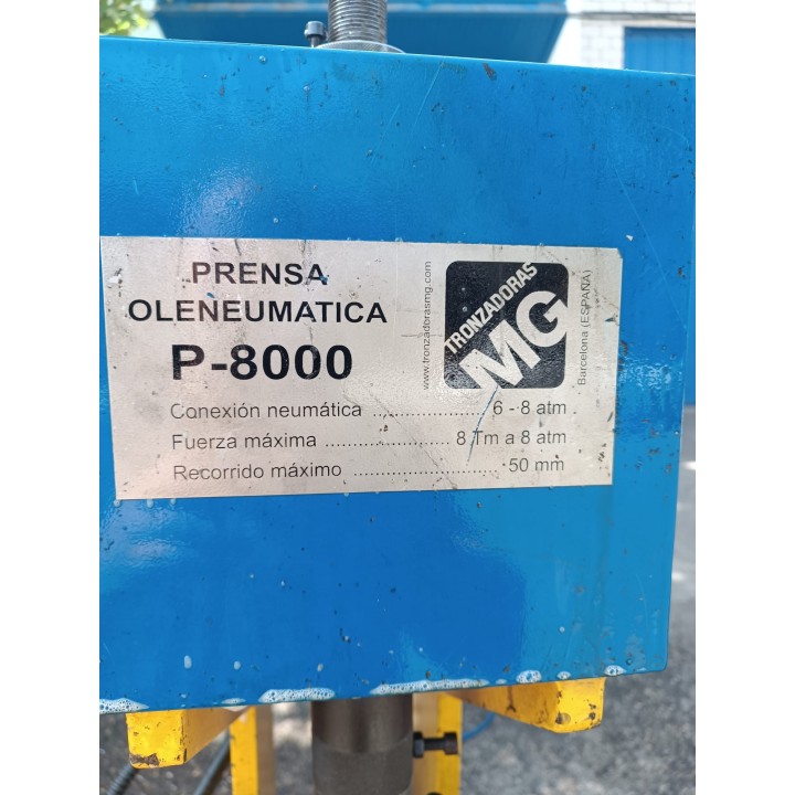 PRENSA NEUMATICA MARCA M.G. MODELO P-800